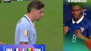 La imagen viral de la tele brasileña: venden el partido de Francia con una foto a puños de Tchouaméni mientras juega Valverde