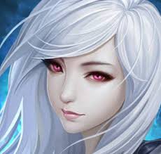 Znalezione obrazy dla zapytania anime girl white hair