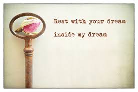 Items similar to Rest with your dream inside my dream... 4x6 ... via Relatably.com