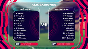 Con Gilberto Mora de inicio, así para México vs. Ecuador