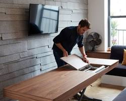 Image of coffee table that transforms into a dining table