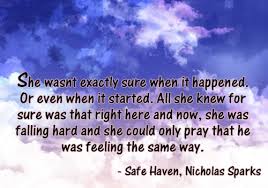 Safe Haven Book Quotes. QuotesGram via Relatably.com