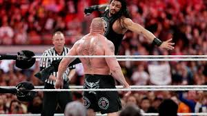Image result for lesnar vs reigns wrestlemania