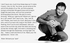 A Beautiful Robin Williams Quote About Life from... | QuotesBerry ... via Relatably.com