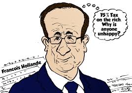 Image result for President Hollande CARTOON