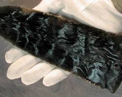 Hopewell obsidian blade