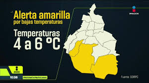 Activan la Alerta Amarilla por bajas temperaturas en CDMX