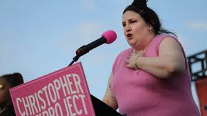Lena Dunham Makes Rare Public Appearance to Support Transgender Rights