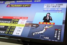 Tsunami de 80 cm au Japon après un séisme de 7,4