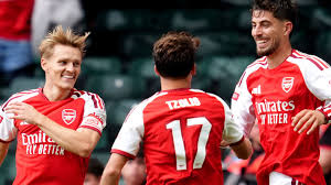 Arsenal 3-0 Man City: Riccardo Calafiori, Kai Havertz and Martin Odegaard take Gunners to Community Shield win in Cardiff — Sky Sports