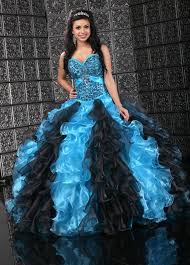 Image result for blue and black dress