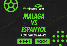Malaga vs Espanyol Confirmed Lineups