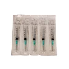 Luer Lock Disposable Syringe with Needle, 3cc 21Gx1" | 100 ...