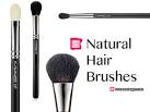 What are makeup brushes made from