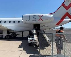 Image of JSX plane taking off