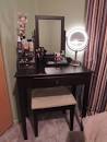 Espresso makeup vanity table Sydney