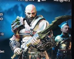Image of Kratos wielding the Leviathan Axe