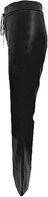 Christmas Dresses for Women Fashion PU Leather Flare Pants for Women Lace Up Corset High Waist Wide Leg Bootcut Trousers Steampunk Faux Leather Leggings(Black,Small) at Amazon Women's Clothing store - Product from Amazon.com