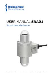 Hukseflux SRA01 Second Class Albedometer User Manual