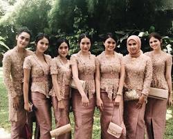 Gambar Kain lace untuk seragam bridesmaid