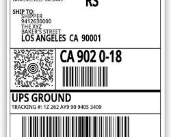return shipping label resmi