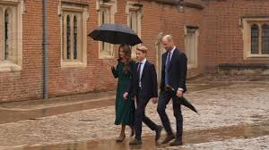Prince George arrives with Prince and Princess of Wales for first day at Eton — Sky News
