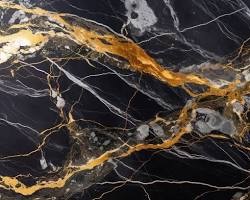 Image of Yellow Gold Marble with Black Accents