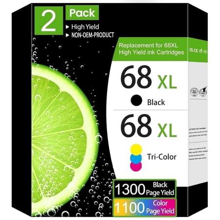 68xl 68e Ink Cartridges Black Color Combo Pack for HP 68xl Ink Cartridges for Ink HP 68