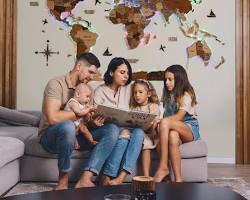 Enjoy The Wood 3D wooden world map decor, do AI tạo