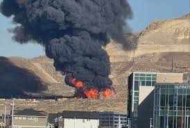 Community watches the fire in Lehi