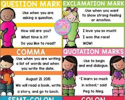 Punctuation Pals chart from Scholastic