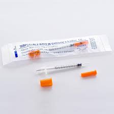 29 Gauge 1/2cc 1/2 inch Syringe - U 100 0.5ml Syringe with ...