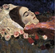 Henry Scott Holland: &quot;I have only slipped away into the next room&quot;. Klimt_ria_munk_on_deathbed_by_freep - klimt_ria_munk_on_deathbed_by_freep