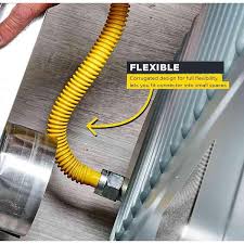 PLUMBFLEX 72 in. Flexible Gas Connector Yellow Coated ...