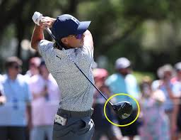 Gary Woodland displaying his new golfing equipment