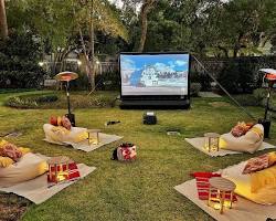 Backyard movie night