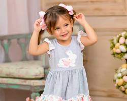 Tiered Easter dress for girls