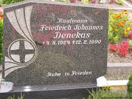 Grab von Friedrich Johannes Denekas (04.08.1924-12.02.1990 ...