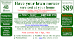 Lawn mower repairs Sydney