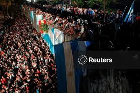 Licensable picture: FIFA World Cup 2026 - Final - Spain v Argentina - Fans gather in Ternate