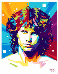 Resultado de imagen de jim morrison psychedelic art