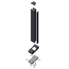 Cache platine poteau Stronger - Anthracite RAL7016