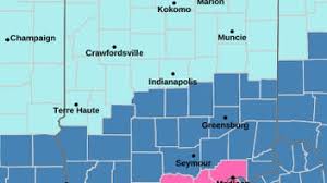 Winter storm warning issued in southern Indiana. Every county under advisory
