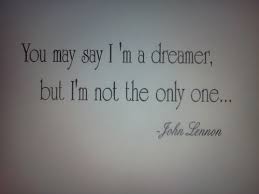 John Lennon, Beatles quote wall decal 10&quot;x22&quot; wall art, home decor ... via Relatably.com