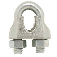 Everbilt 1/8 in. Zinc-Plated Wire Rope U-Bolt Clamp (100 ...