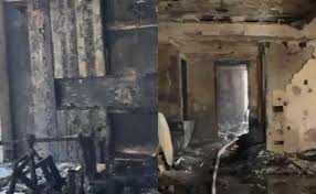 Charred Bodies, Debris: Video Shows Grim Aftermath Of Delhi Building Fire