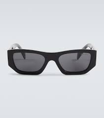 Linea Rossa shield sunglasses in black - Prada | Mytheresa