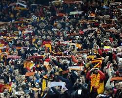 Galatasaray fans in the stadium resmi