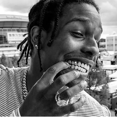 Tooth Gems - #celebritydrop ASAP Rocky shows off his tooth gems ...