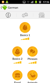 Resultado de imagem para imagens do duolingo aplicativo